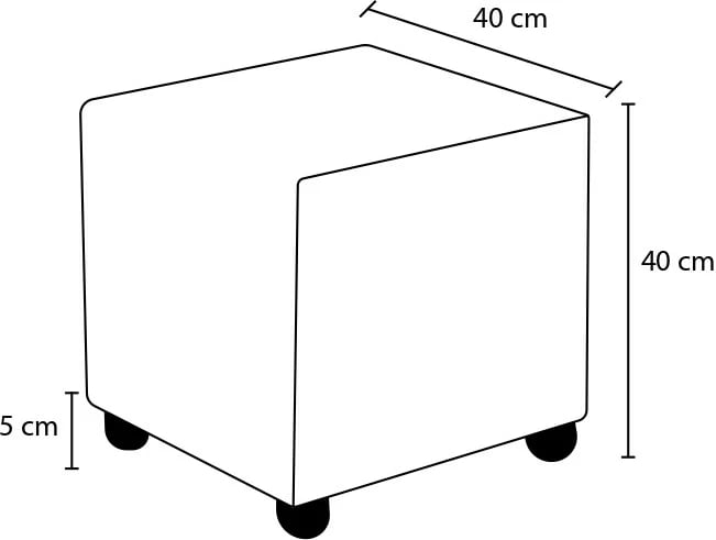 Puf Atelier del Sofa, Olimpos, bezhë