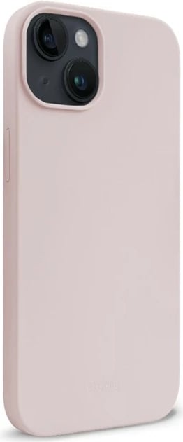 Mbështjellës CRONG Color Cover Magnetic për iPhone 14 / iPhone 13, silikon, Sand Pink