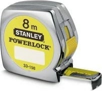 Metër çeliku STANLEY Powerlock 8m x 25mm, krom