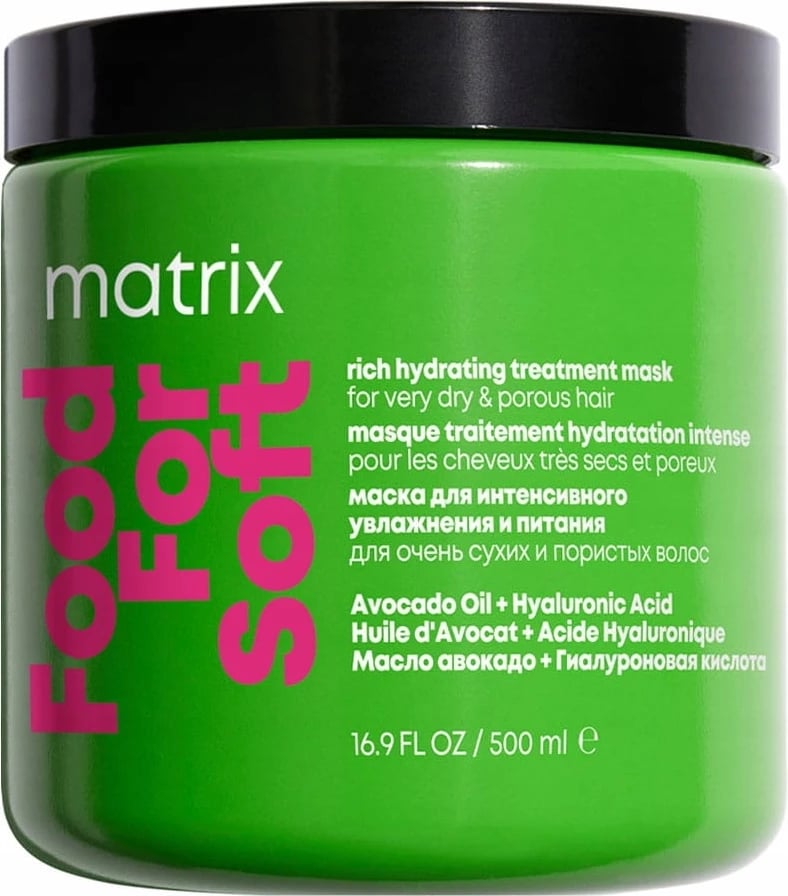 Maskë për flokë Matrix Food For Soft për femra 500ml