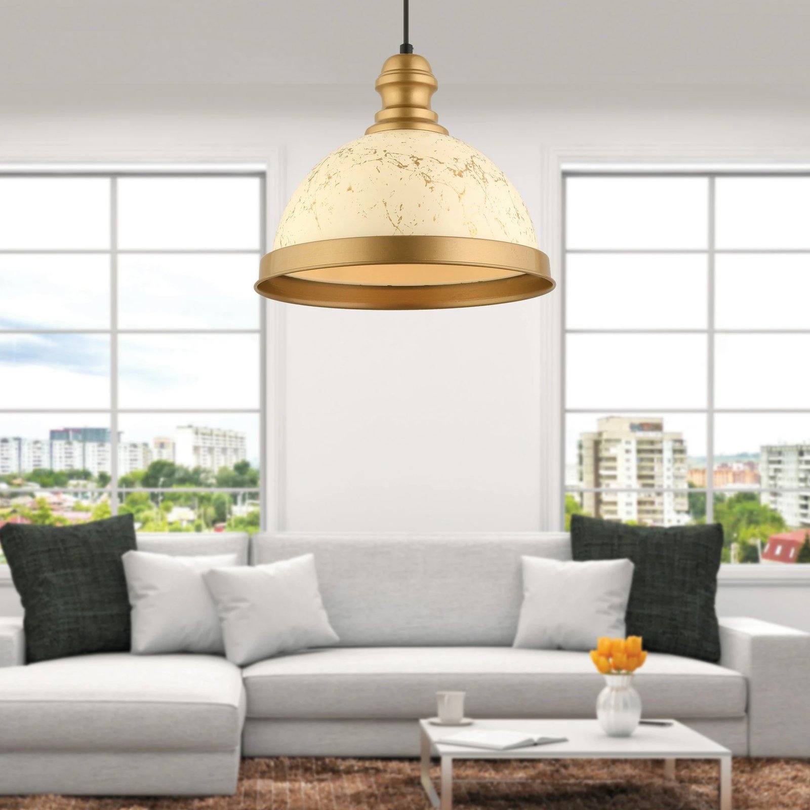 Llambë tavani Opviq, RT-6, e bardhë, trup metalik