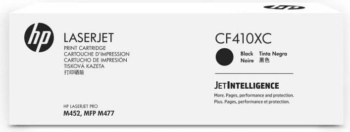 Toner HP 410X CF410XC rendiment i lartë 5400–8800 faqe, origjinal, i zi