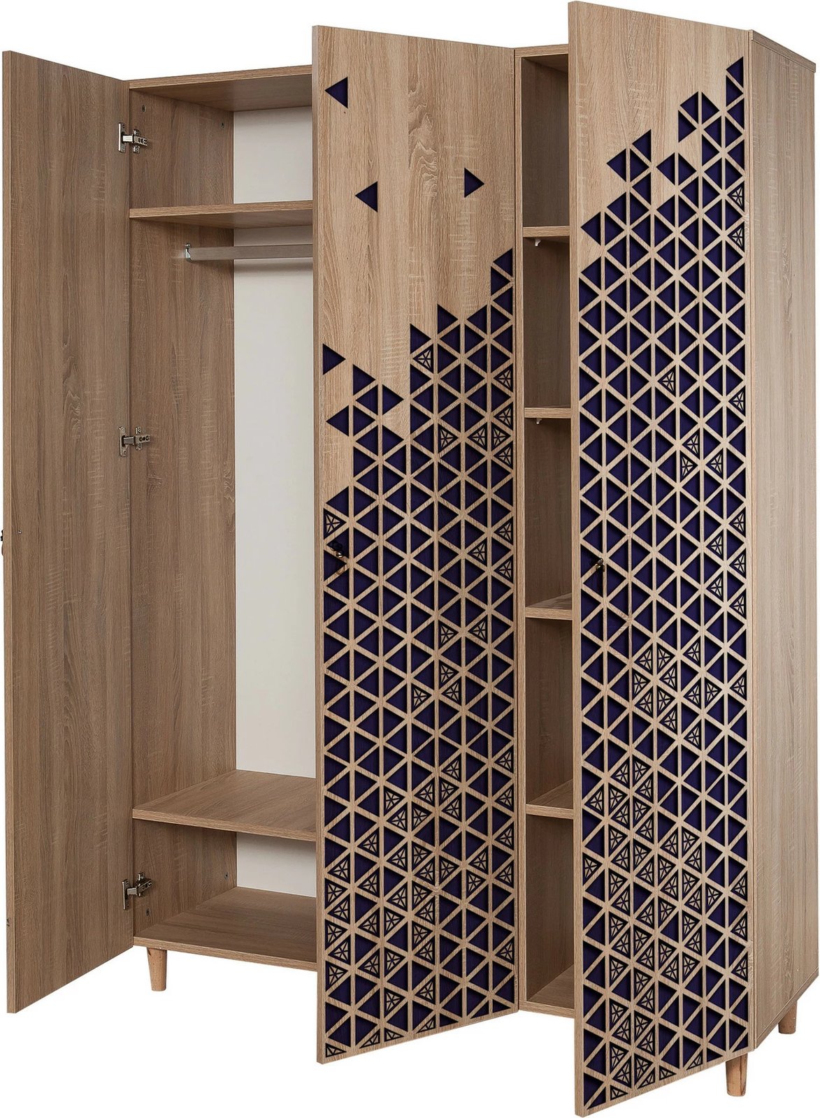 Dollap Hanah Home, Mode-123, ngjyrë lisi Sonoma