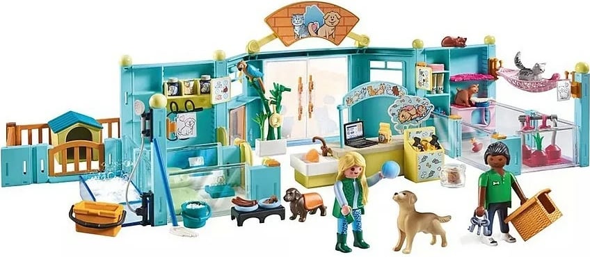 Set figurina Playmobil My Life Animal Hotel 71742, 191 pjesë, shumëngjyrëshe