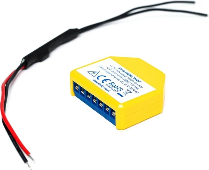 Pajisje RGBW Shelly, Wireless, Wi-Fi, Blue, Yellow