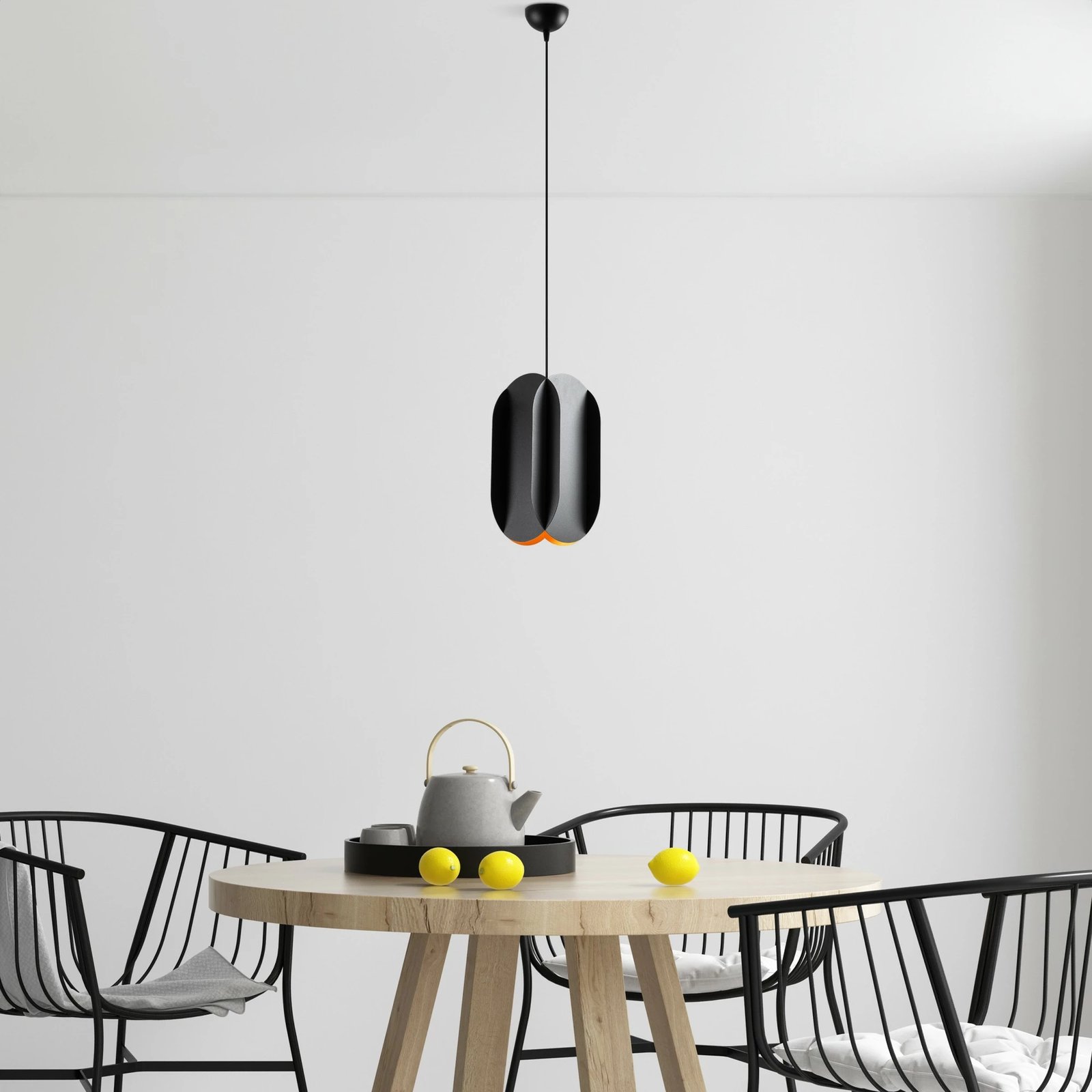 Llambë tavani Opviq, Corner, e zezë, 20x35cm