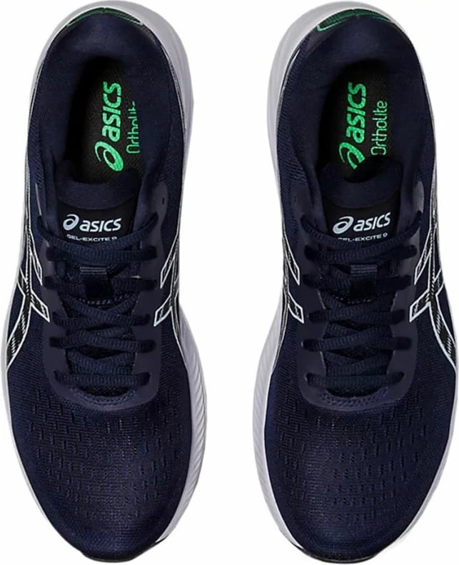 Atlete për vrapim për meshkuj Asics Gel-Excite 9, blu marin dhe të gjelbërta