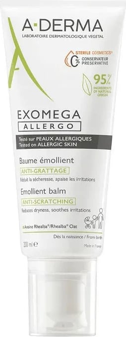 Balsam emolient A-DERMA Exomega Allergo 200ml