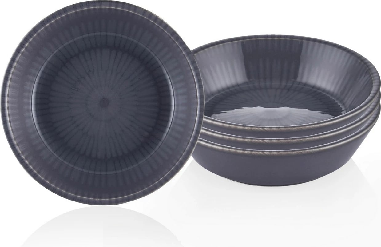 Set 4 pjataza për meze, Hermia, gri, NON0013