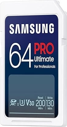 Kartelë memorie Samsung PRO Ultimate 64GB SDXC UHS-I, 200MB/s, e bardhë