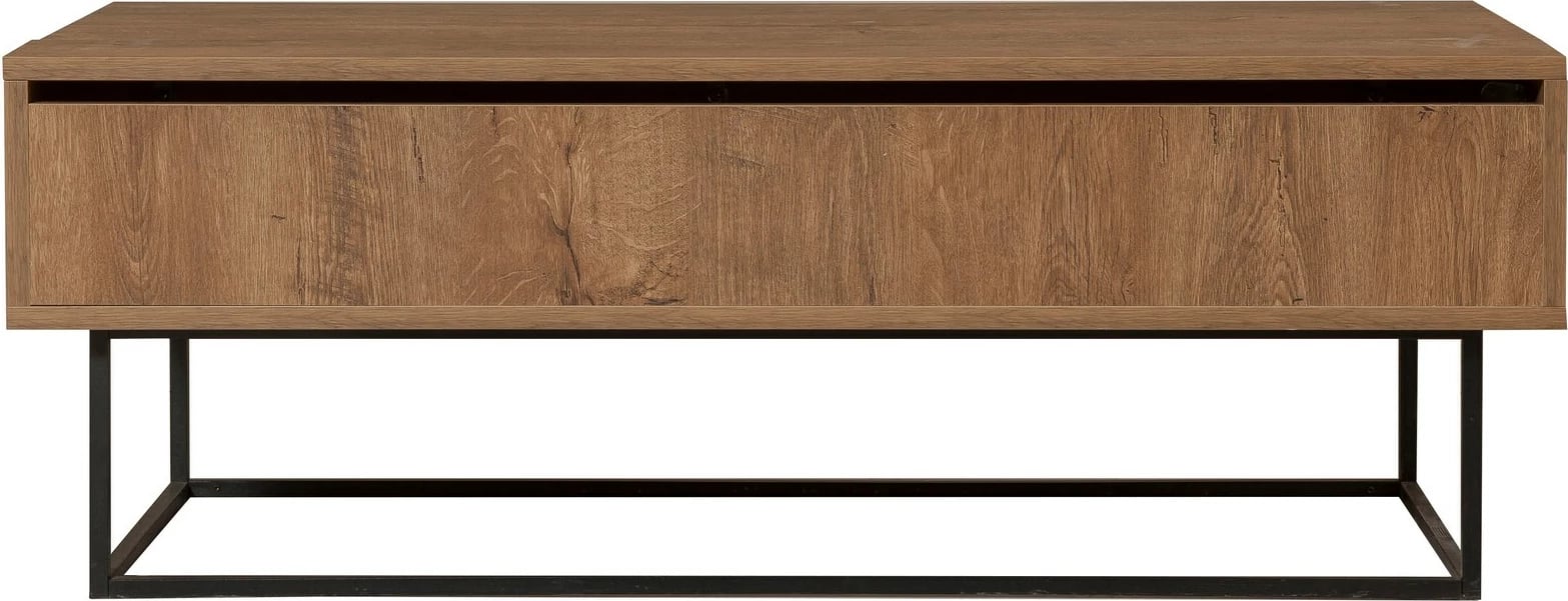 Set mobiljesh për dhomë dite, Skye Decor, Laxus Takım 26, ngjyrë arre dhe e zezë