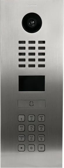 Stacion derë DoorBird D2101KV, 720p, kënd ultra i gjerë, çelik inox