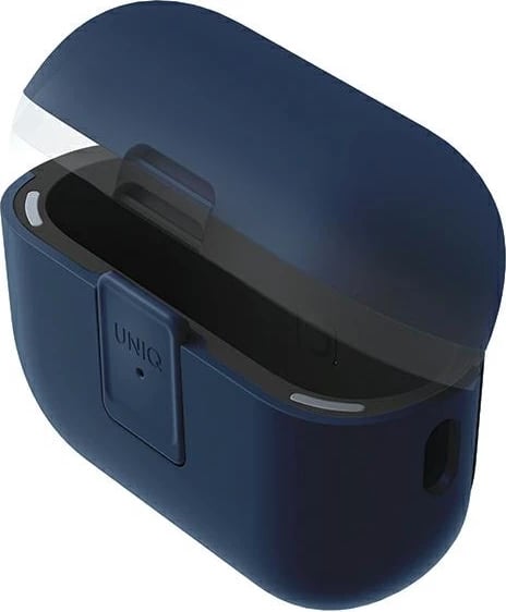 Mbështjellës UNIQ Clyde Lock Case për AirPods Pro 2, kaltër-gri e errët