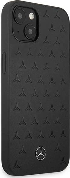 Mbështjellës Mercedes MEHCP13SPSQBK për iPhone 13 mini 5.4", lëkurë, i zi