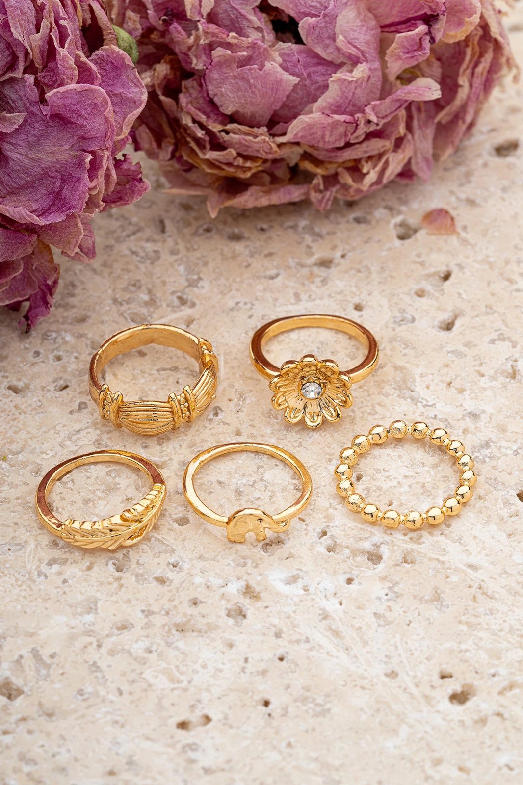 Set unazash ngjyrë ari, Jumeon, 5 copë