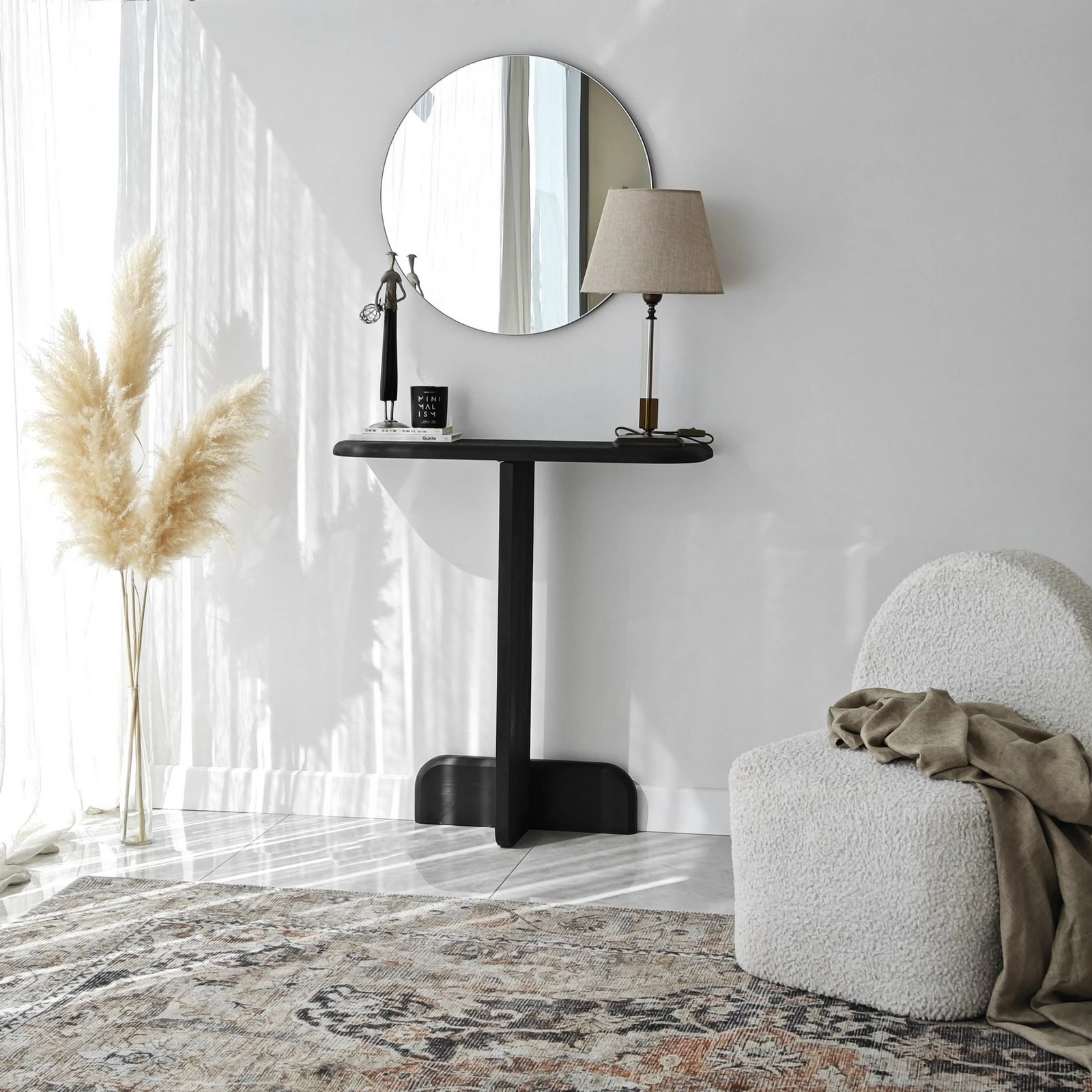 Komodë Skye Decor, praktikë, ngjyrë antracit