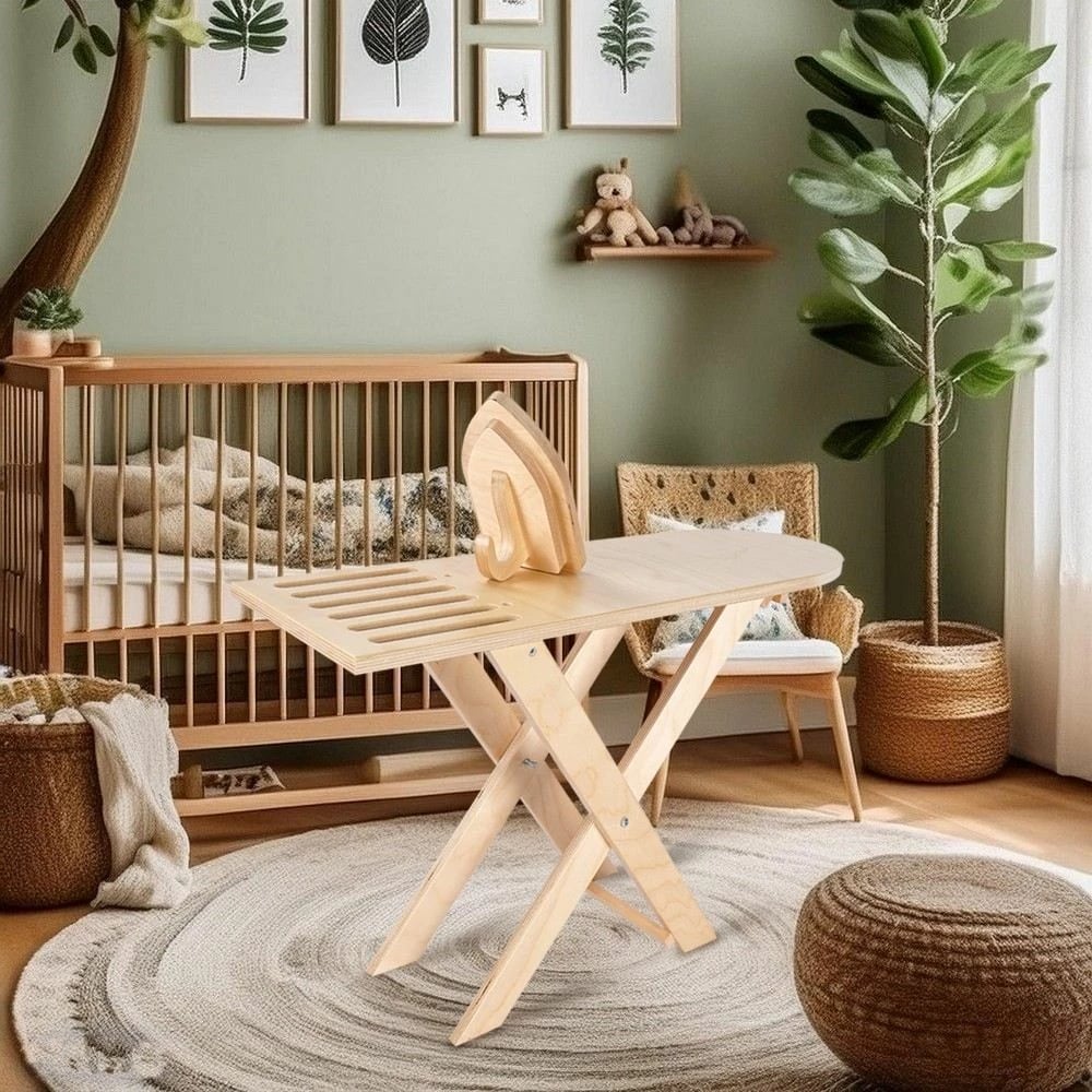 Set lodrash hekur dhe dërrasë për hekurosje, ngjyrë lisi, Skye Decor, BLTYZ-AKTV037, 2 copë