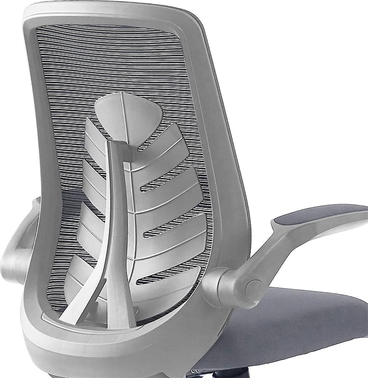 Karrige zyre Enrich, pëlhurë rrjete, ngjyrë gri