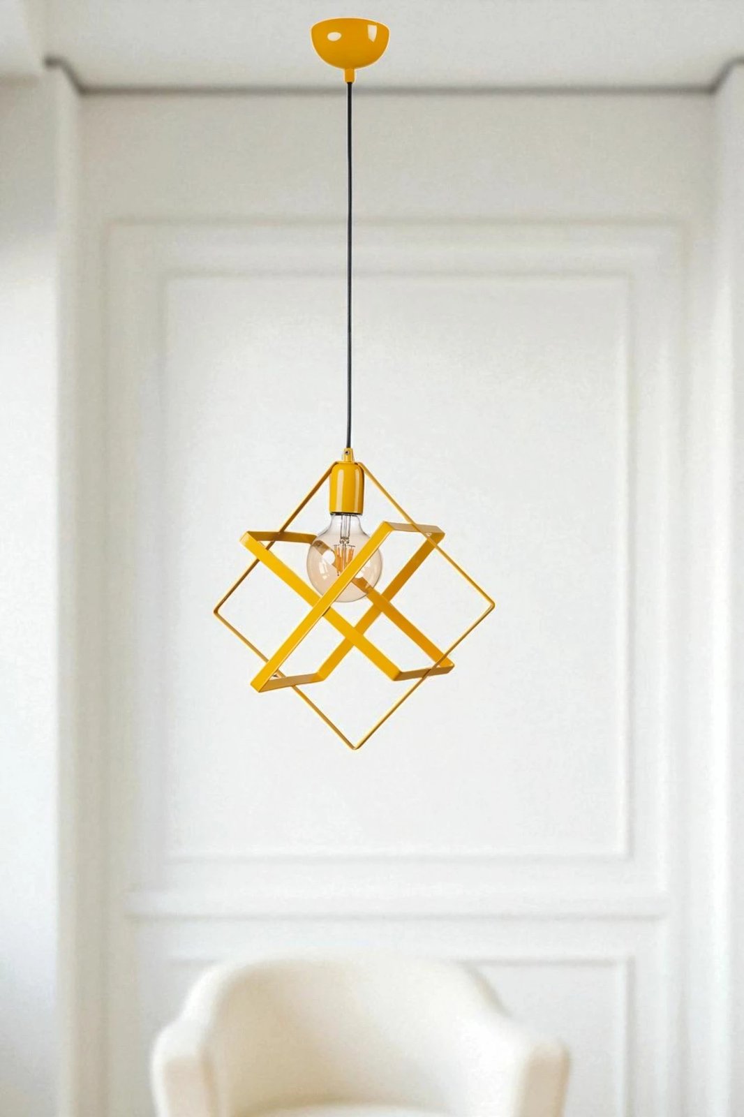 Llambë tavani Opviq, ngjyrë mustard, 9034-1