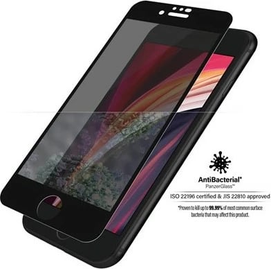 Mbrojtëse ekrani PanzerGlass Privacy për iPhone SE/8/7/6/6s, E2E, e zezë
