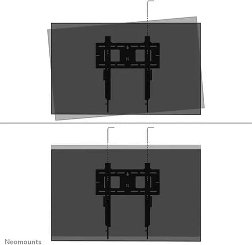 Mbajtës muri për TV Neomounts WL30-750BL14 LEVEL-750, deri 75", 100 kg, VESA 100x100-400x400, Çelik, Zi