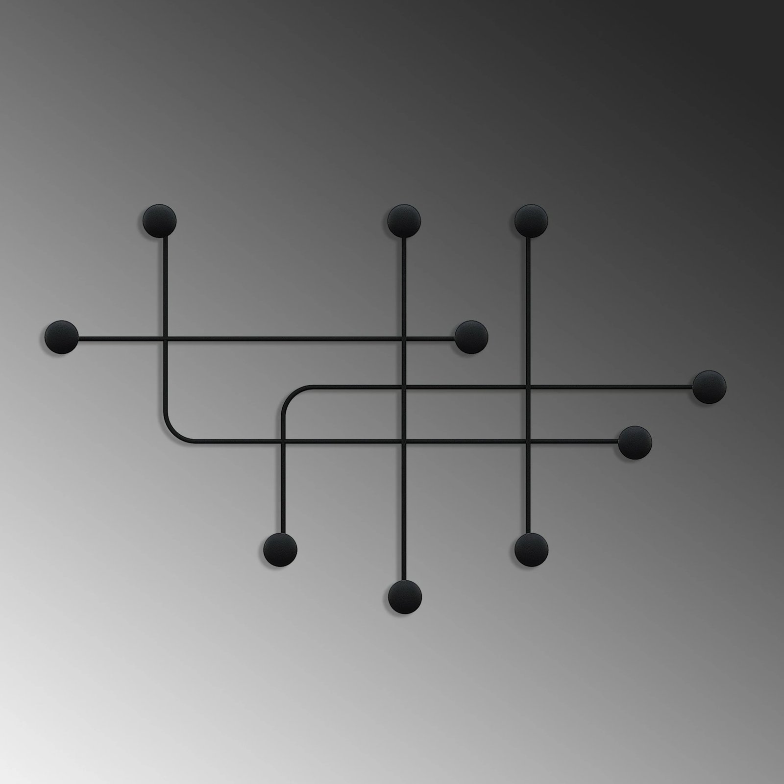 Varëse muri metalike Wallity, Samara, ngjyrë e zezë