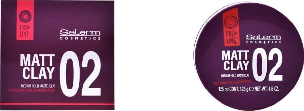 Clay për stilim flokësh Salerm Cosmetics Matt Clay Medium Hold unisex 125ml
