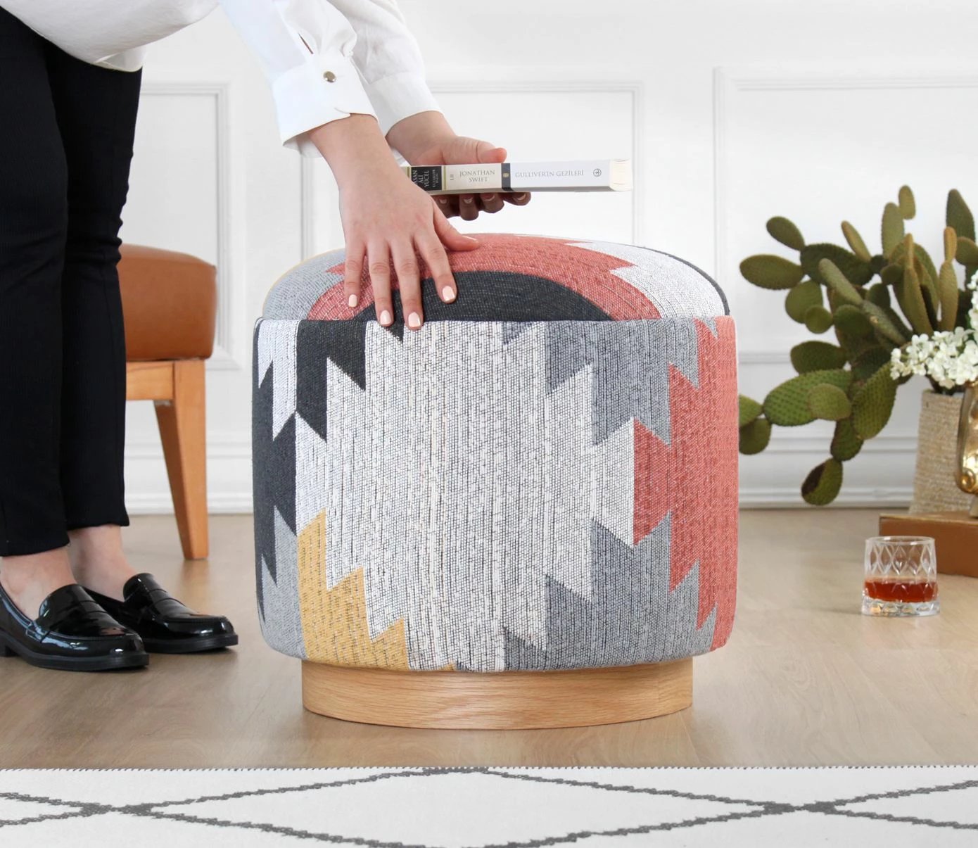 Puf Atelier del Sofa, ngjyrë gri, Ferruz