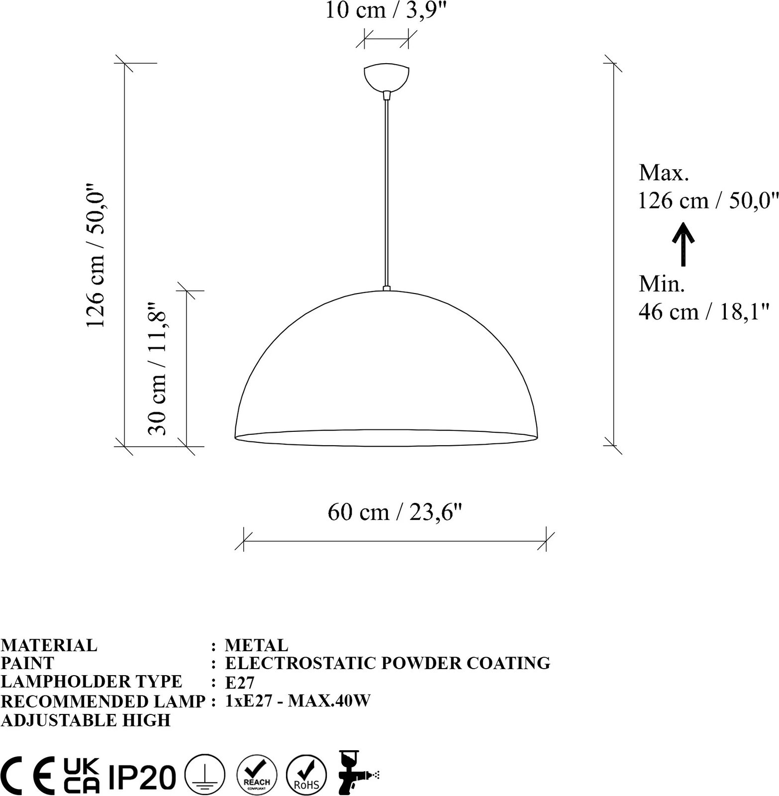 Llambë tavani Opviq, ngjyrë ari, Kure-60-Mr-724-1