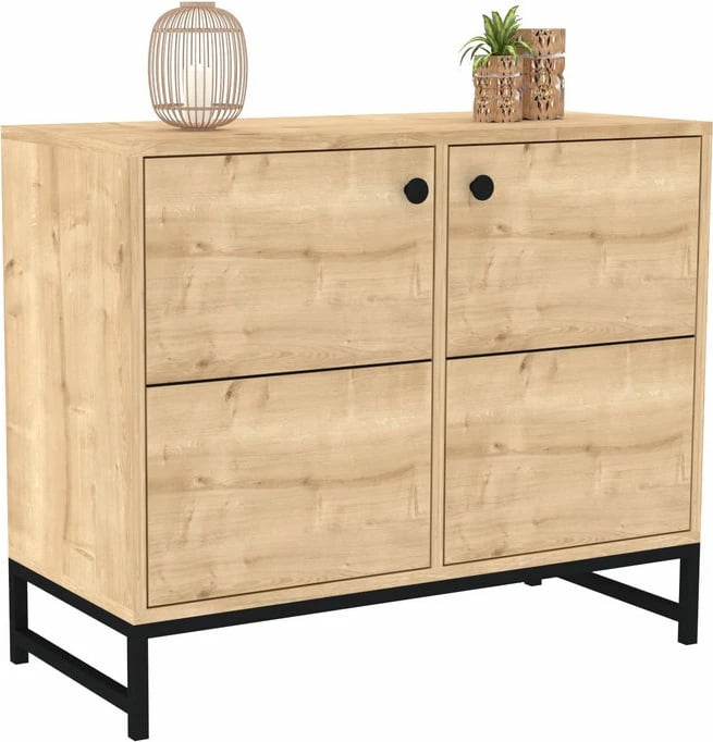 Konsol Hanah Home, sedef, ngjyrë safir dhe e zezë