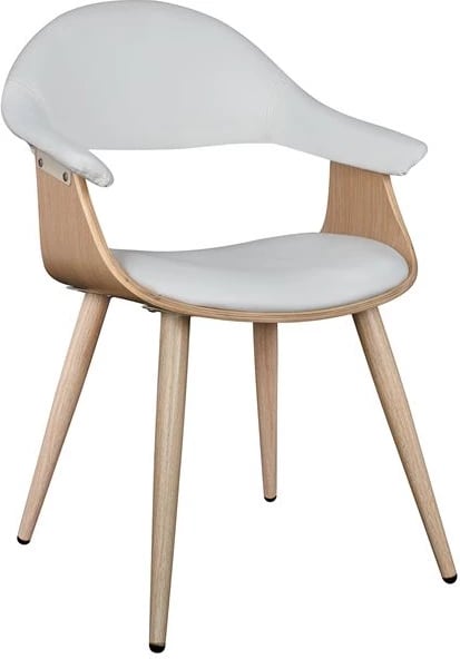 Karrige për zyre konferencash Superior Pro FH1111.02, e bardhë/dru