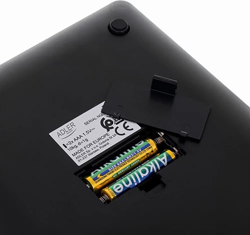 Peshore kuzhine, Adler AD 3173, 10 kg, ekran LED, platformë xhami të temperuar 3 mm, funksion Tare, gri