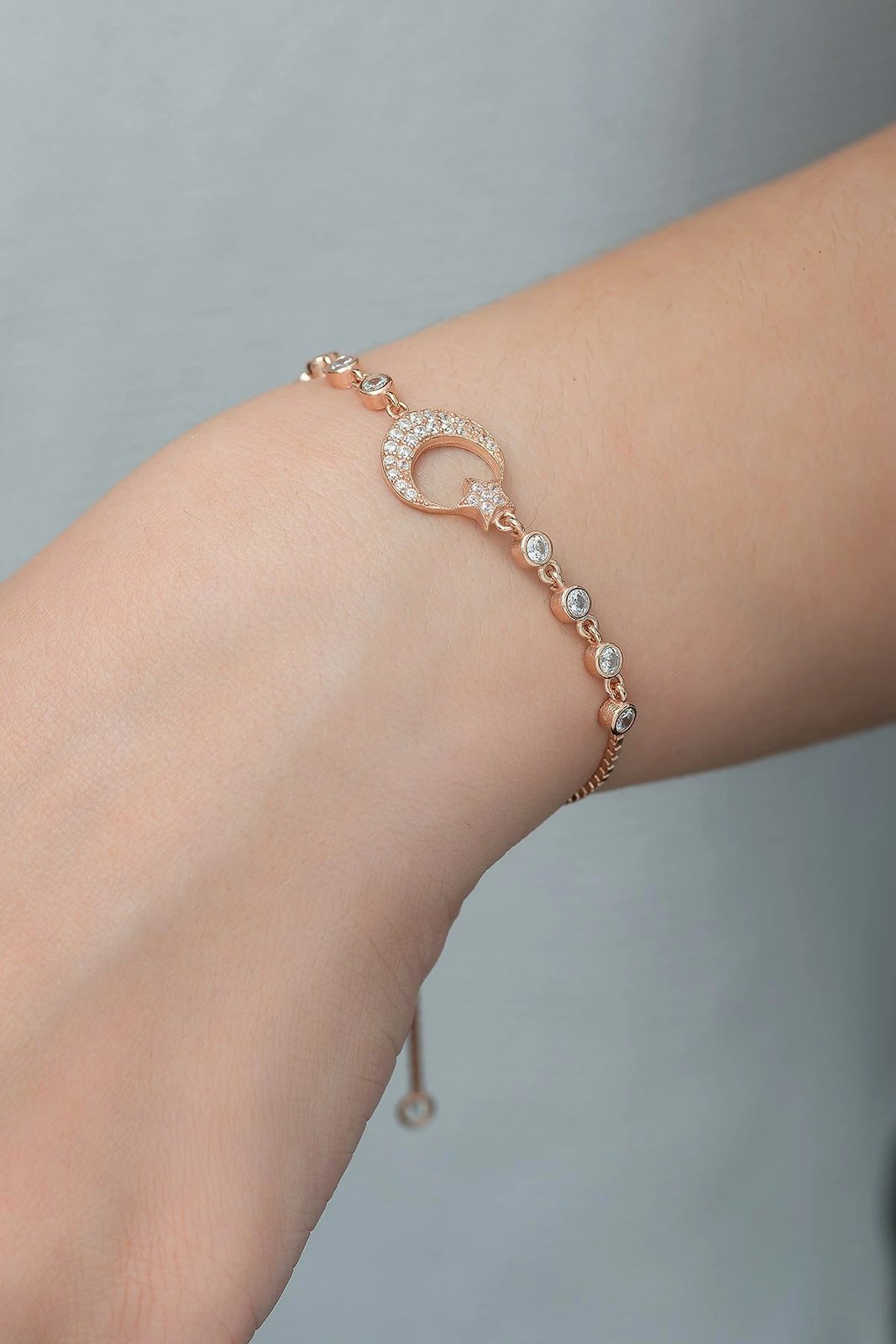 Byzylyk argjendi, ngjyrë rozë e artë, Jumeon, TRDYL812 Byzylyk argjendi, ngjyrë rozë e artë, Jumeon, TRDYL812