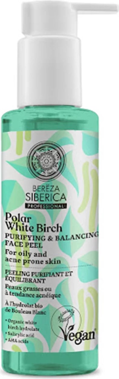 Peeling për fytyrë unisex Natura Siberica Bereza Polar White Birch 145ml