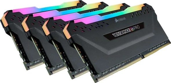 RAM Memorje Corsair Vengeance RGB PRO 64GB (4x16GB) DDR4 3600MHz, e zezë