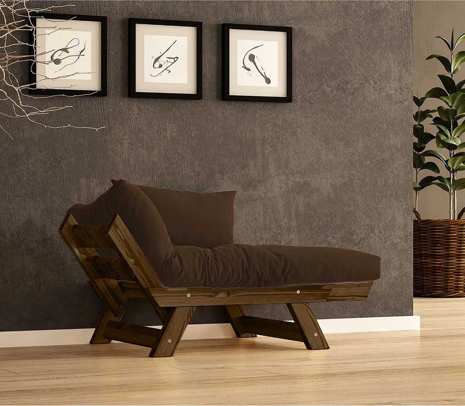 Karrige një vend për kopsht, ngjyrë arre-kafe, Skye Decor, CPT8134-140