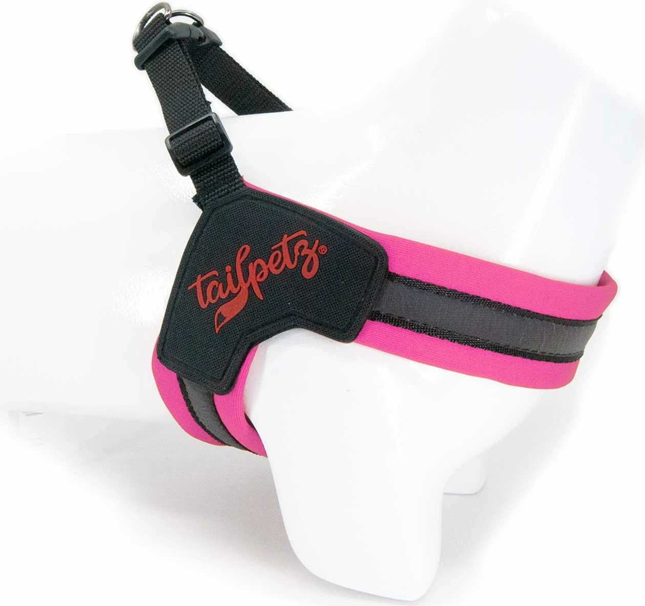 Parzmore për qen, ngjyrë rozë neon, Paws & Whiskers, V-Harness, XL/L
