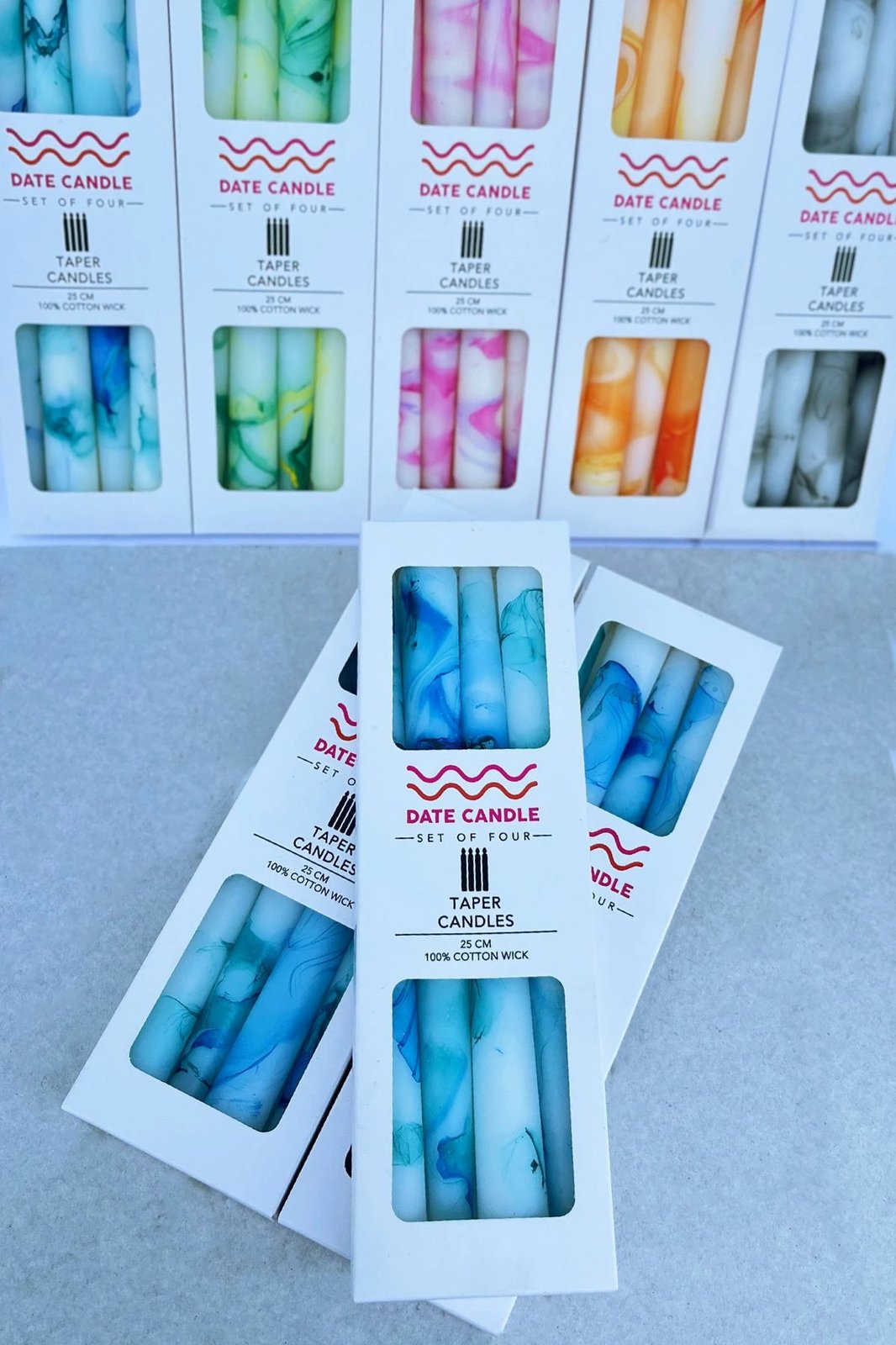 Qirinj dekorativ, ngjyrë kaltër, Evila Originals, set