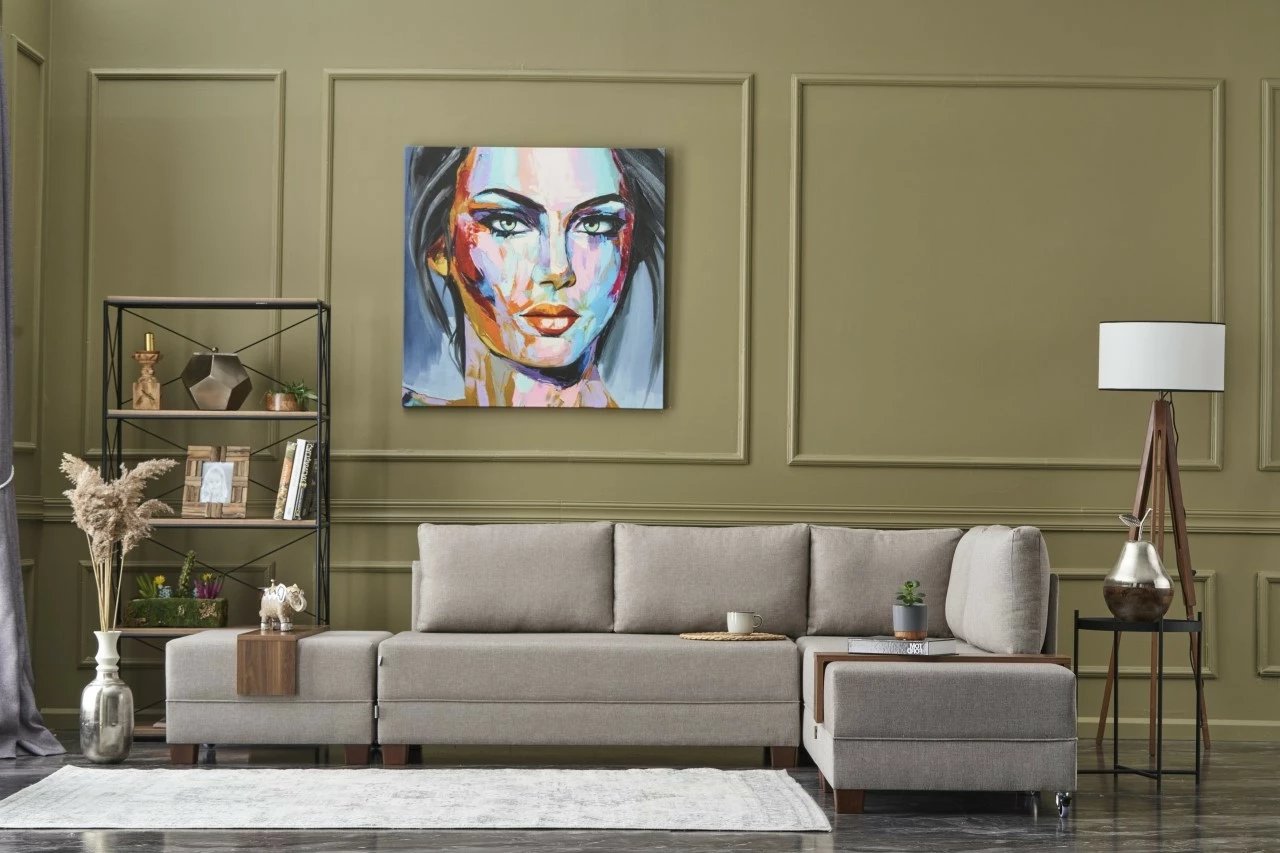 Kënd-sofë krevati Fly, ngjyrë krem, Atelier del Sofa