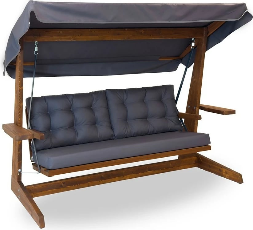 Karrige lëkundëse treshe për kopsht, ngjyrë antracit, Skye Decor, Viva 2400