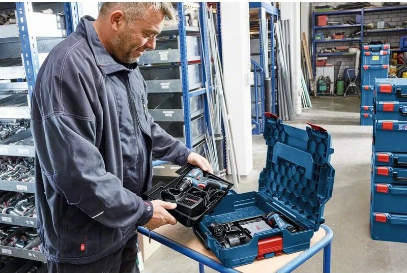 Kuti veglash Bosch L-BOXX 102 Professional, ABS, 442x357x117mm, kaltër/kuqe