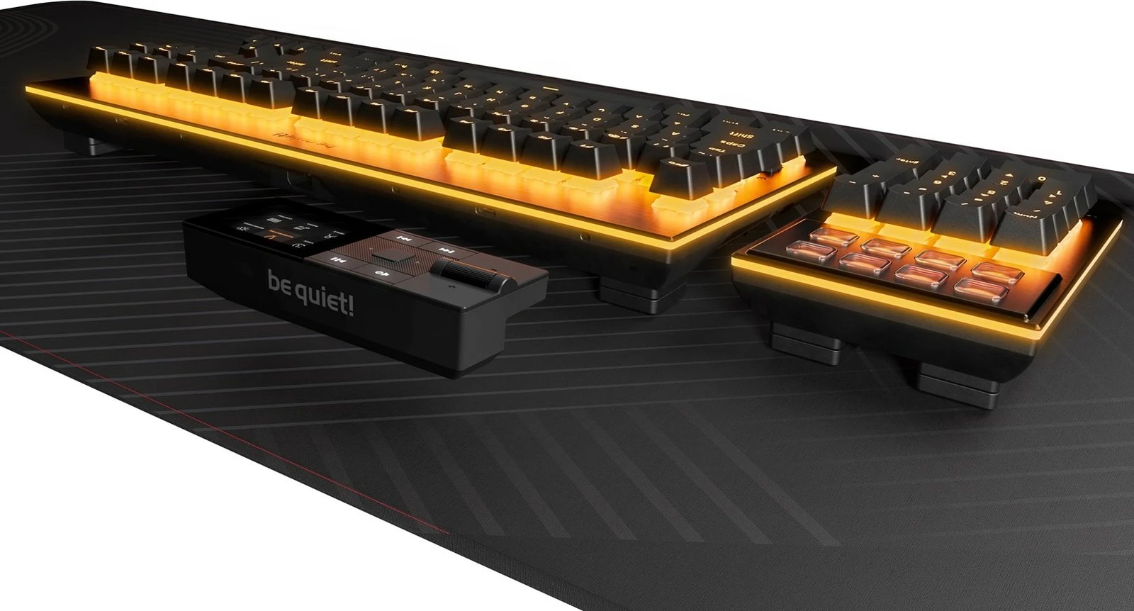 Tastierë mekanike gaming be quiet! Dark Mount Silent Linear, USB Type-C, RGB LED, Full-size, QWERTY US, e zezë