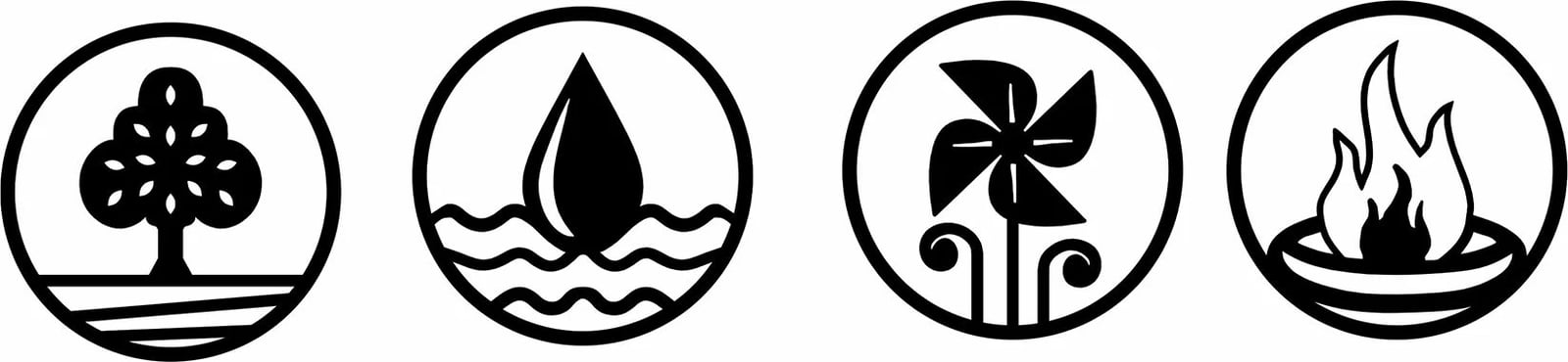 Aksesor metalik dekorativ për mur, 4 elemente, Wallity, 301, set prej 4 copash