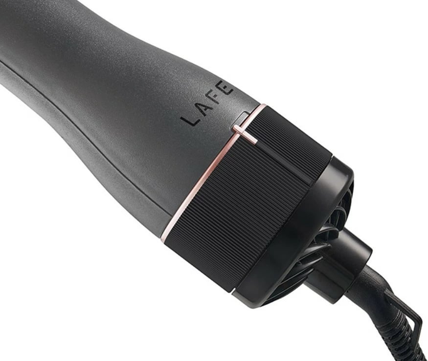 Furçë tharëse dhe ondulues, Lafe Sleek & Shine Brush LAFLOK47460, 1200W, 3 temperatura, 2 shpejtësi, jonizim, cool shot, Black/Sand Pink