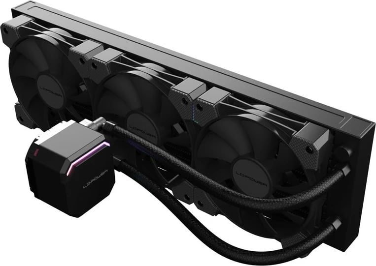 Ftohës me lëng për procesor LC-Power LC-CC-360-B, 3x120mm, RGB, i zi