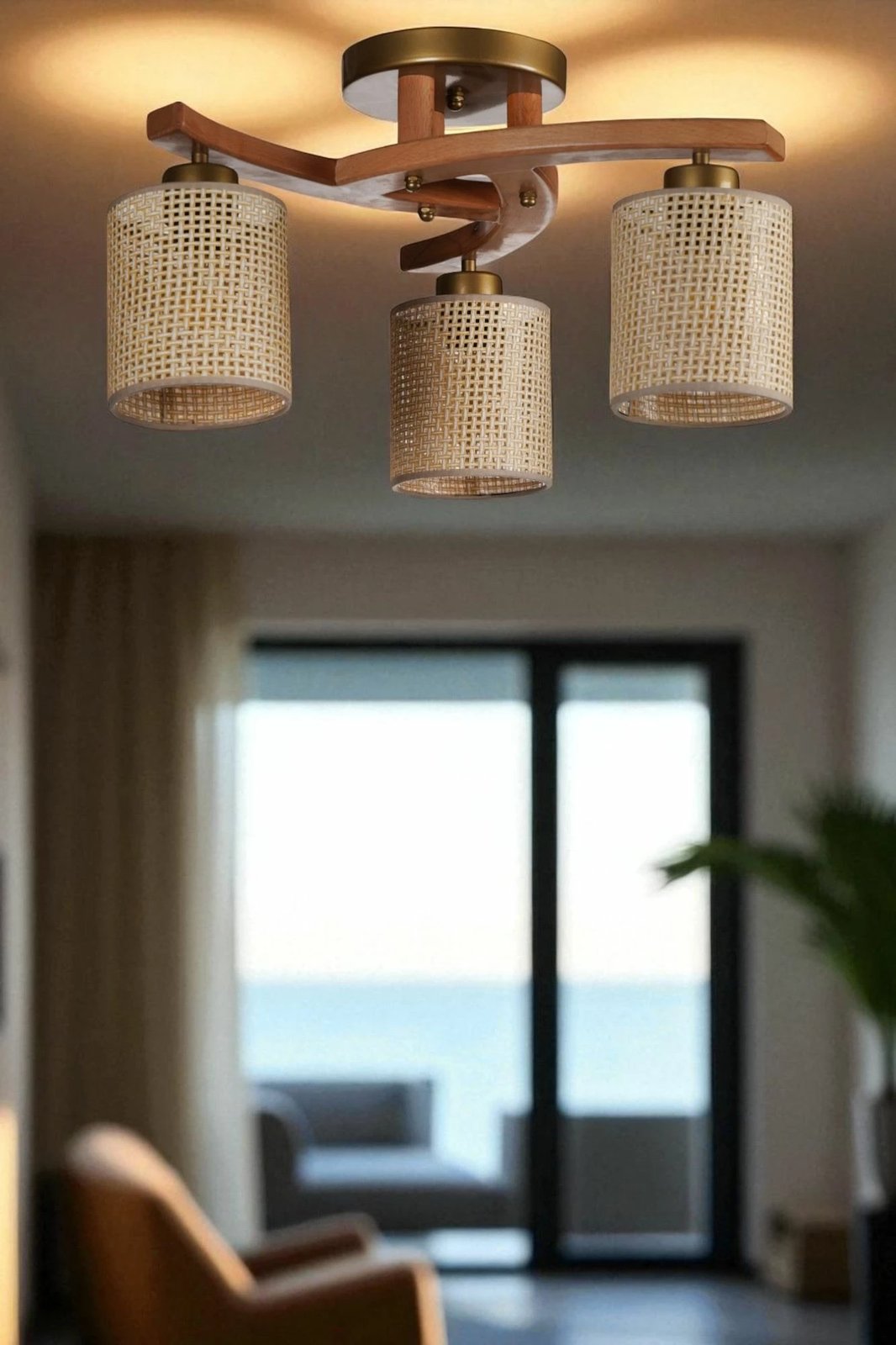 Llambë tavani Opviq, 9001-3, bezhë, arre, ari