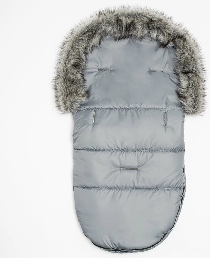 Thes këmbësh për karrocë, New Baby, Lux Wool, me shtresë leshi, 49x95 cm, gri grafit