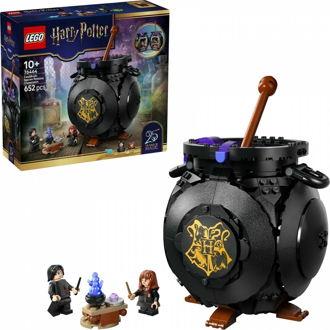 Set ndërtimi LEGO Harry Potter 76464 652 pjesë 10+ Kazan: Klasa Sekrete e Potioneve