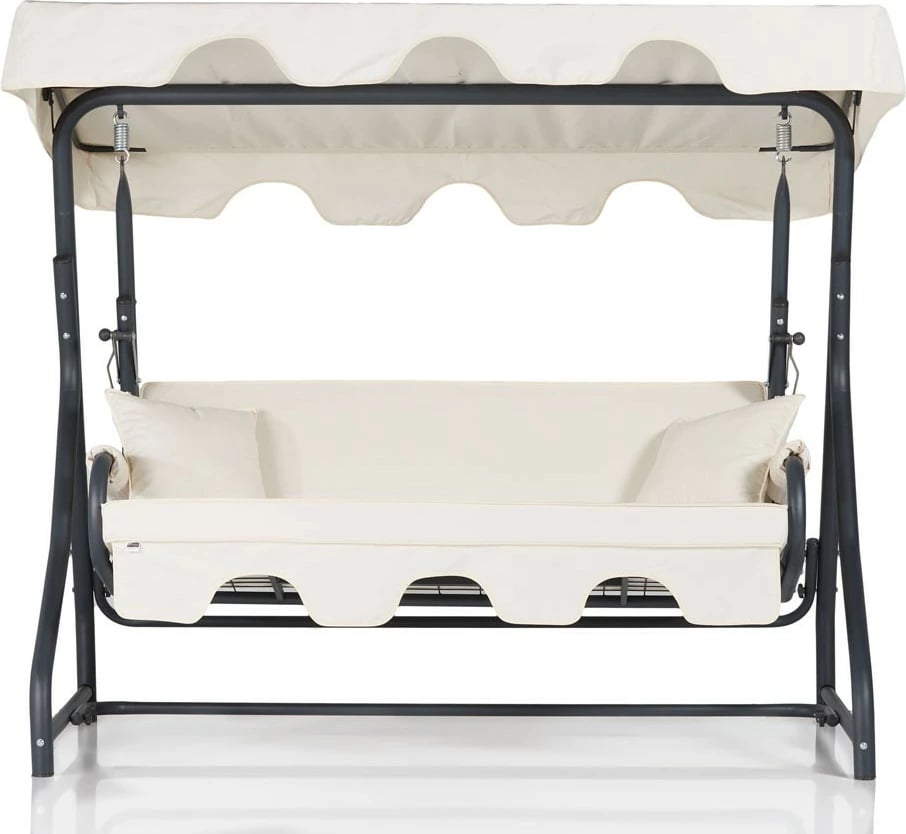 Karrige lëkundëse treshe për kopsht, Hanah Home, Olea 9, shumëngjyrëshe