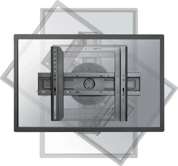 Mbajtëse muri për TV/monitor Neomounts LED-WR100, 37-75", Pivot 360°, VESA 200x200-600x400, e zezë